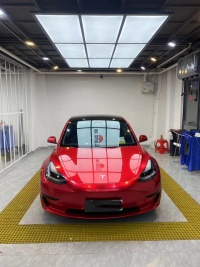PET Gloss Metallic Vampire Red Car Vinyl Wrap review 1
