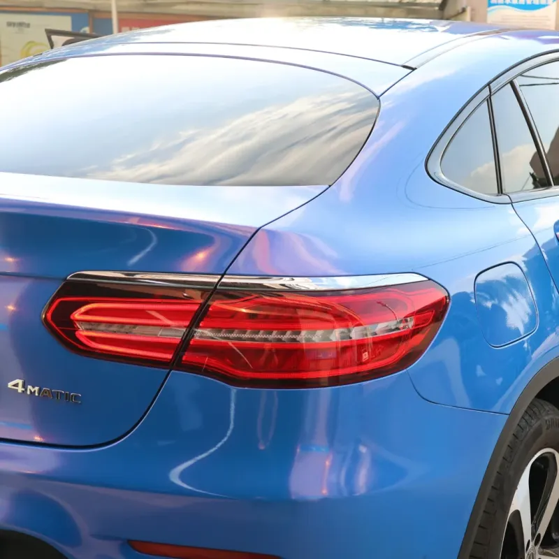 BMW Benz Glossy Diamond Blue Red Car Vinyl Wrap review gfhryh 03