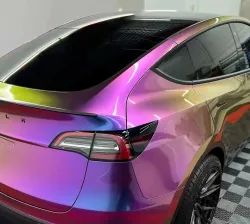 PET Gloss Shifting Green Purple Car Vinyl Wrap review aegerhtr 02