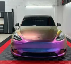 PET Gloss Shifting Green Purple Car Vinyl Wrap review aegerhtr 04
