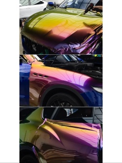  Gloss Shifting Green Purple Car Vinyl Wrap review etgtr 01