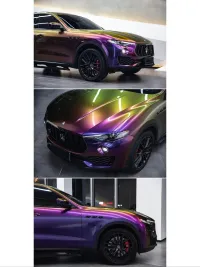  Gloss Shifting Green Purple Car Vinyl Wrap review 1