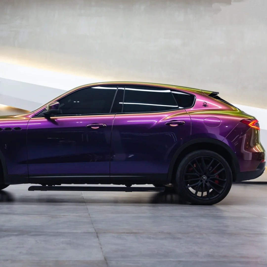  Gloss Shifting Green Purple Car Vinyl Wrap review 0