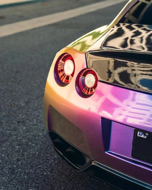  Gloss Shifting Green Purple Car Vinyl Wrap review 