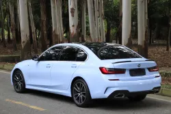 Glossy Crystal Baby Blue Car Vinyl Wrap review sdgreh 01