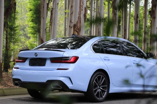 Glossy Crystal Baby Blue Car Vinyl Wrap review 