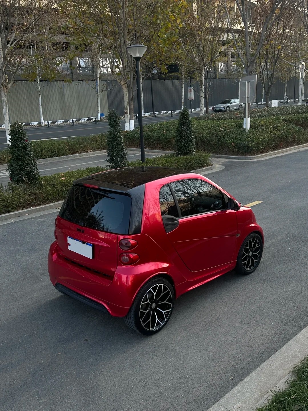 PET Gloss Metallic Cherry Red Car Vinyl Wrap review fdgfeg 03