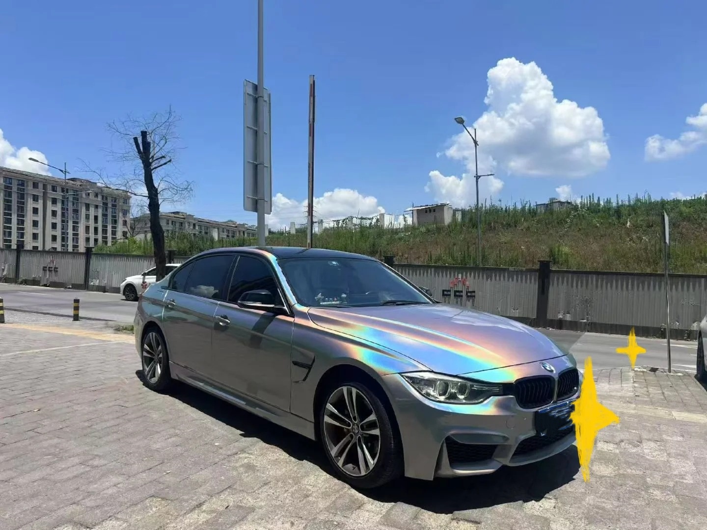 Laser Electroplated Silver Car Vinyl Wrap review 1