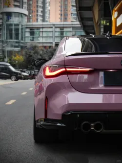 Glossy Oolong Milk Tea Pink Car Vinyl Wrap review ewger 01