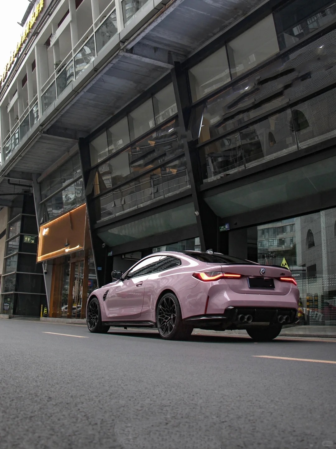 Glossy Oolong Milk Tea Pink Car Vinyl Wrap review 2