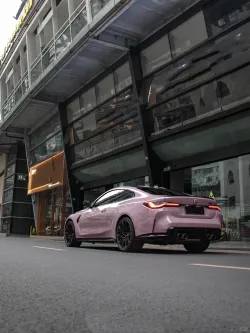 Glossy Oolong Milk Tea Pink Car Vinyl Wrap review ewger 03