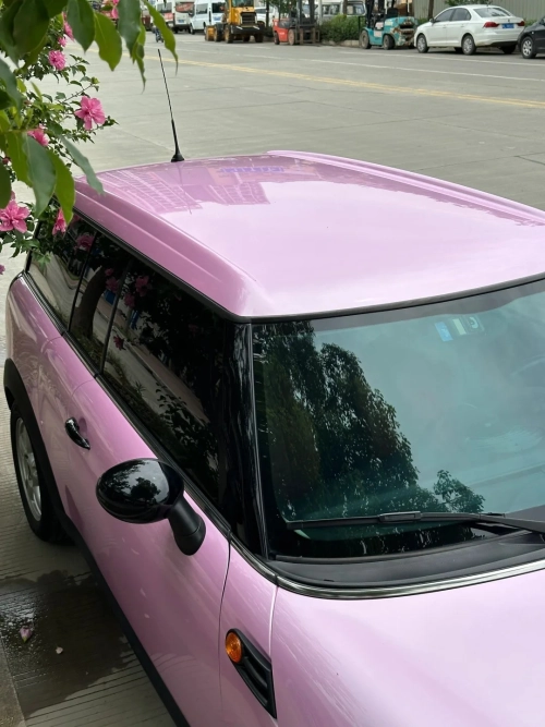 Macaron Cherry Pink Car Vinyl Wrap review 