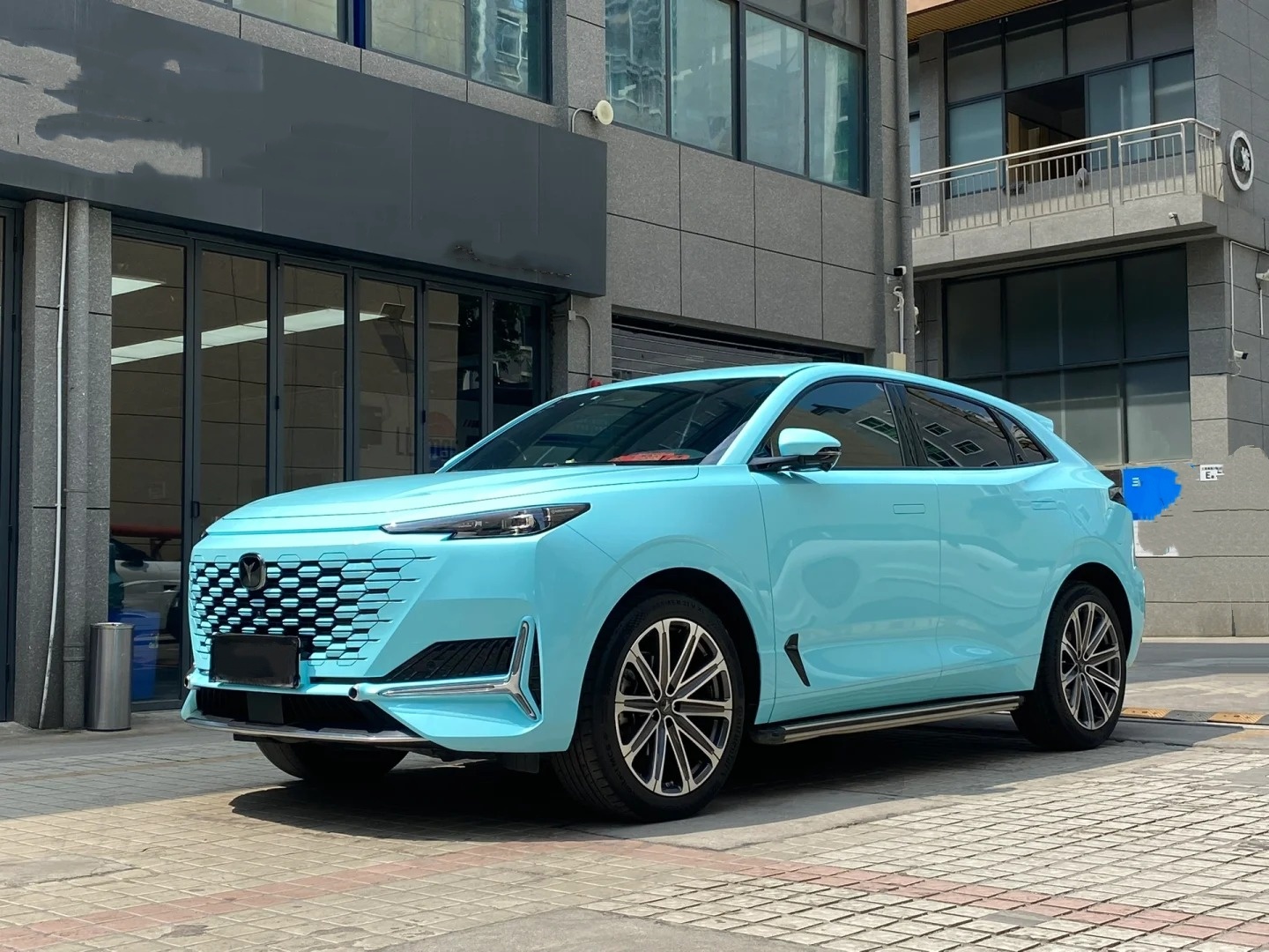 Super Gloss Tanager Blue Car Vinyl Wrap review dsgew 01