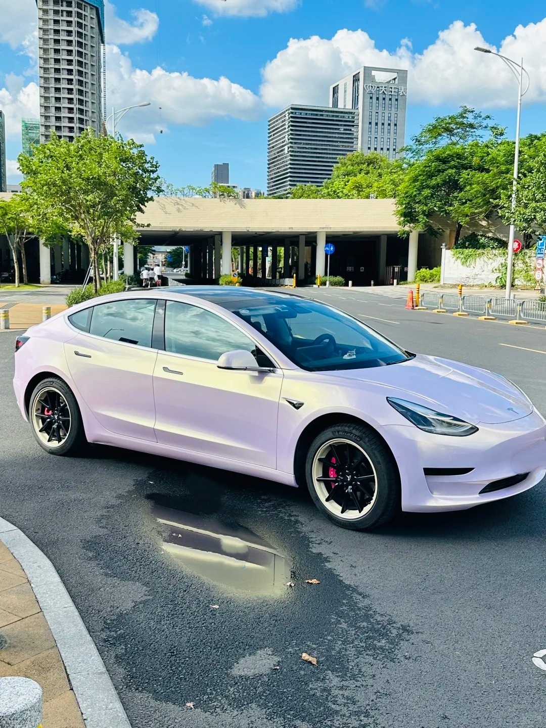 Gloss Glazed Gold Pink Car Vinyl Wrap review fsgre 01