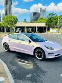 Gloss Glazed Gold Pink Car Vinyl Wrap review 0