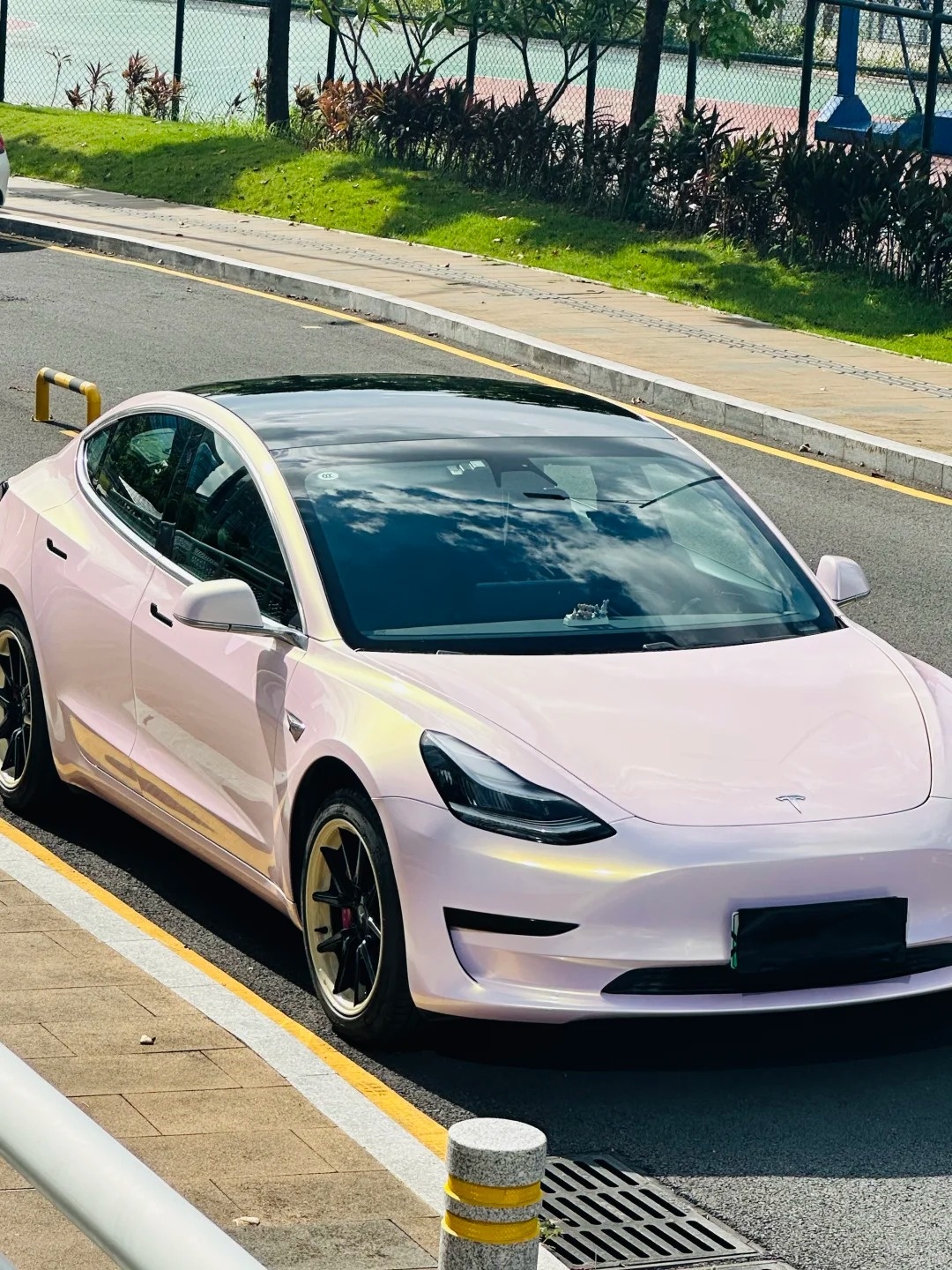 Gloss Glazed Gold Pink Car Vinyl Wrap review fsgre 02