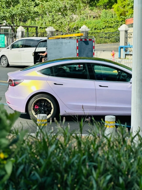 Gloss Glazed Gold Pink Car Vinyl Wrap review 