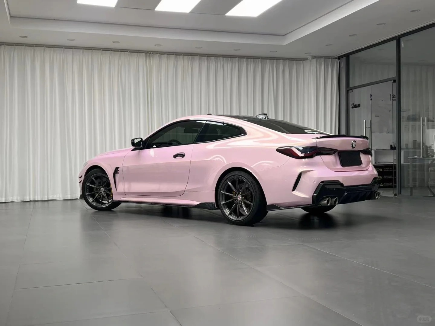 Gloss Glazed Gold Pink Car Vinyl Wrap review vuh 02