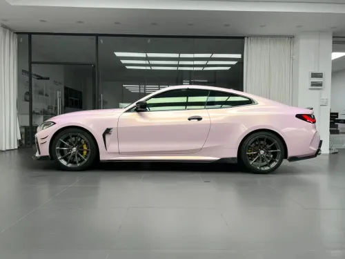 Gloss Glazed Gold Pink Car Vinyl Wrap review 