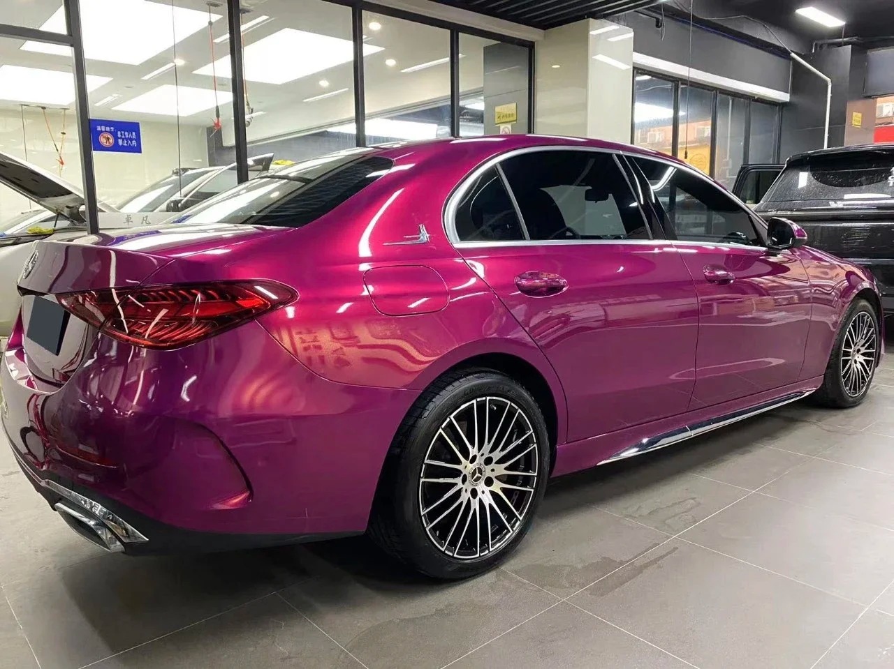 PET Gloss Glaze Pagoda Red Car Vinyl Wrap review suafsbv 03