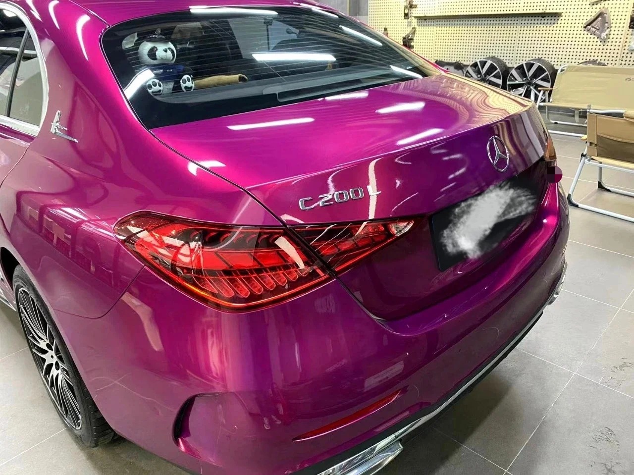 PET Gloss Glaze Pagoda Red Car Vinyl Wrap review suafsbv 02