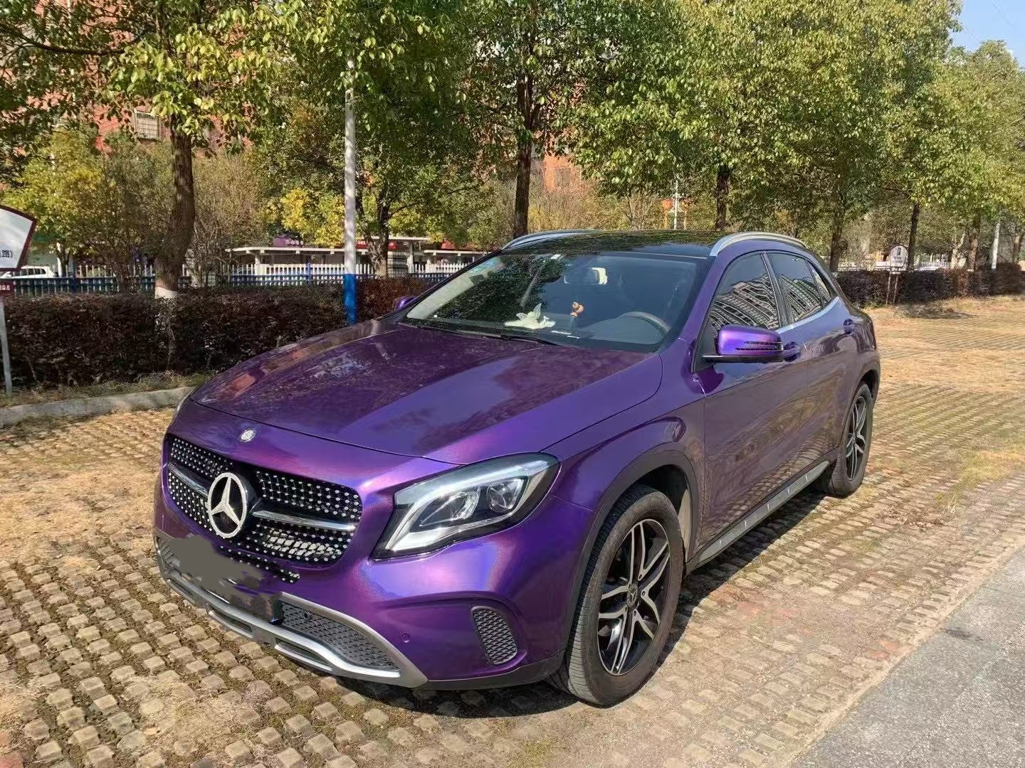 Super Gloss Laser Dark Purple Car Vinyl Wrap review hkigfh 02