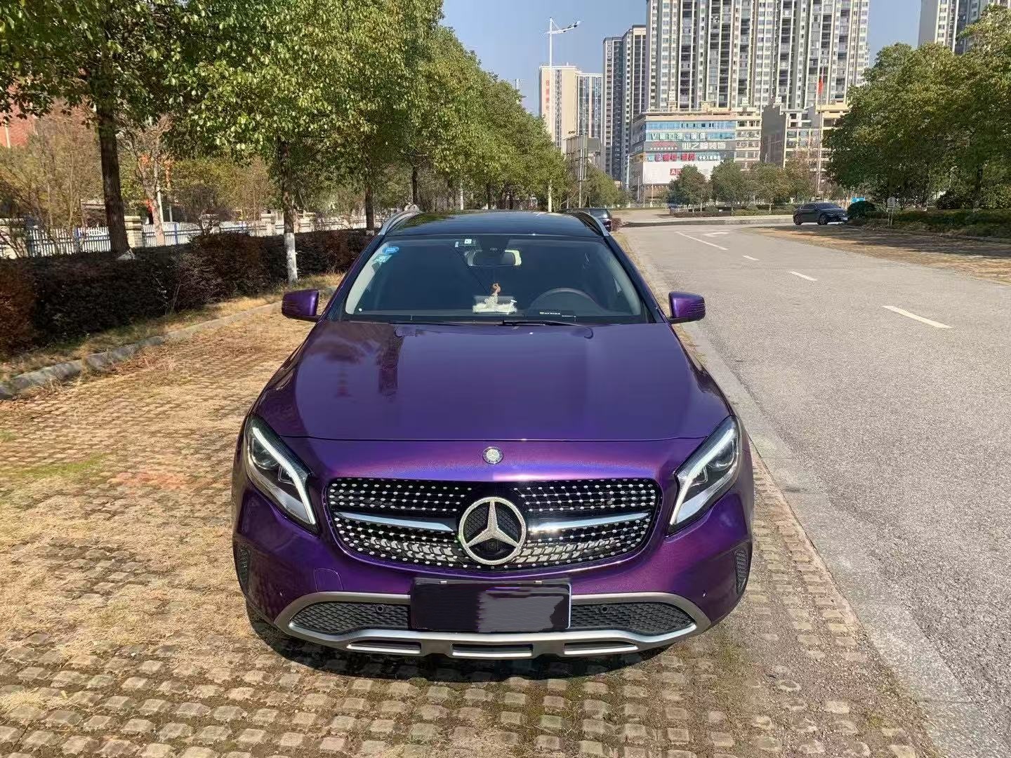 Super Gloss Laser Dark Purple Car Vinyl Wrap review hkigfh 01