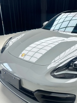 Gloss Porsche Grey Car Vinyl Wrap review eger 01