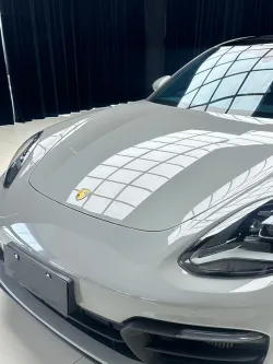 Gloss Porsche Grey Car Vinyl Wrap review eger 01