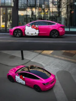 Glossy Crystal Rose Red Car Vinyl Wrap review ewgr 02