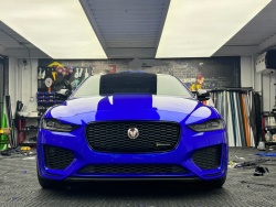Glossy Crystal Royal Blue Car Vinyl Wrap review adfe 01