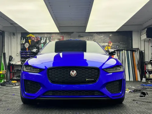 Glossy Crystal Royal Blue Car Vinyl Wrap review 