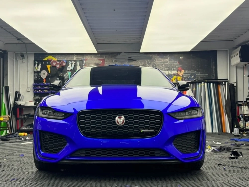 Glossy Crystal Royal Blue Car Vinyl Wrap review 