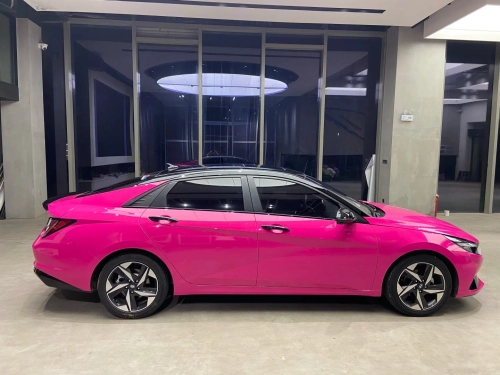 Glossy Crystal Rose Red Car Vinyl Wrap review 