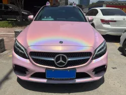 Glossy Laser Light Pink Car Vinyl Wrap review hgicu 02