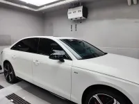 Satin Pearl White Car Vinyl Wrap review 0