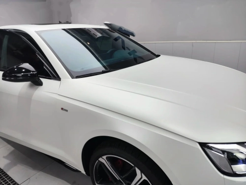 Satin Pearl White Car Vinyl Wrap review 