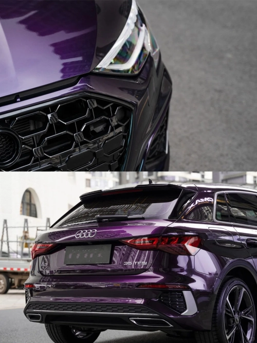 Gloss Metallic Midnight Purple Car Vinyl Wrap review 
