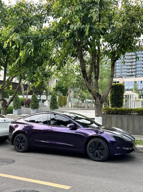 Gloss Metallic Midnight Purple Car Vinyl Wrap review 