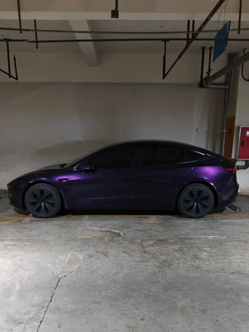 Gloss Metallic Midnight Purple Car Vinyl Wrap review 