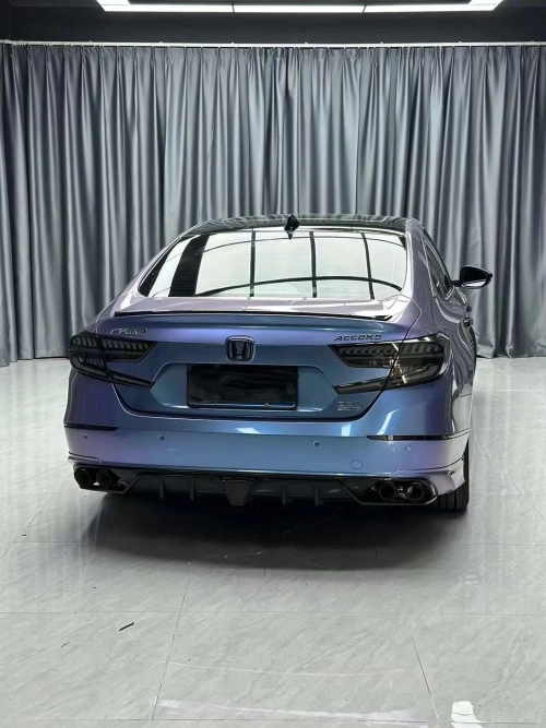 Fantasy Metallic Gray Purple Car Vinyl Wrap review 