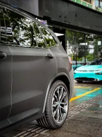 Matte Metallic Brushed Black Car Vinyl Wrap review 3