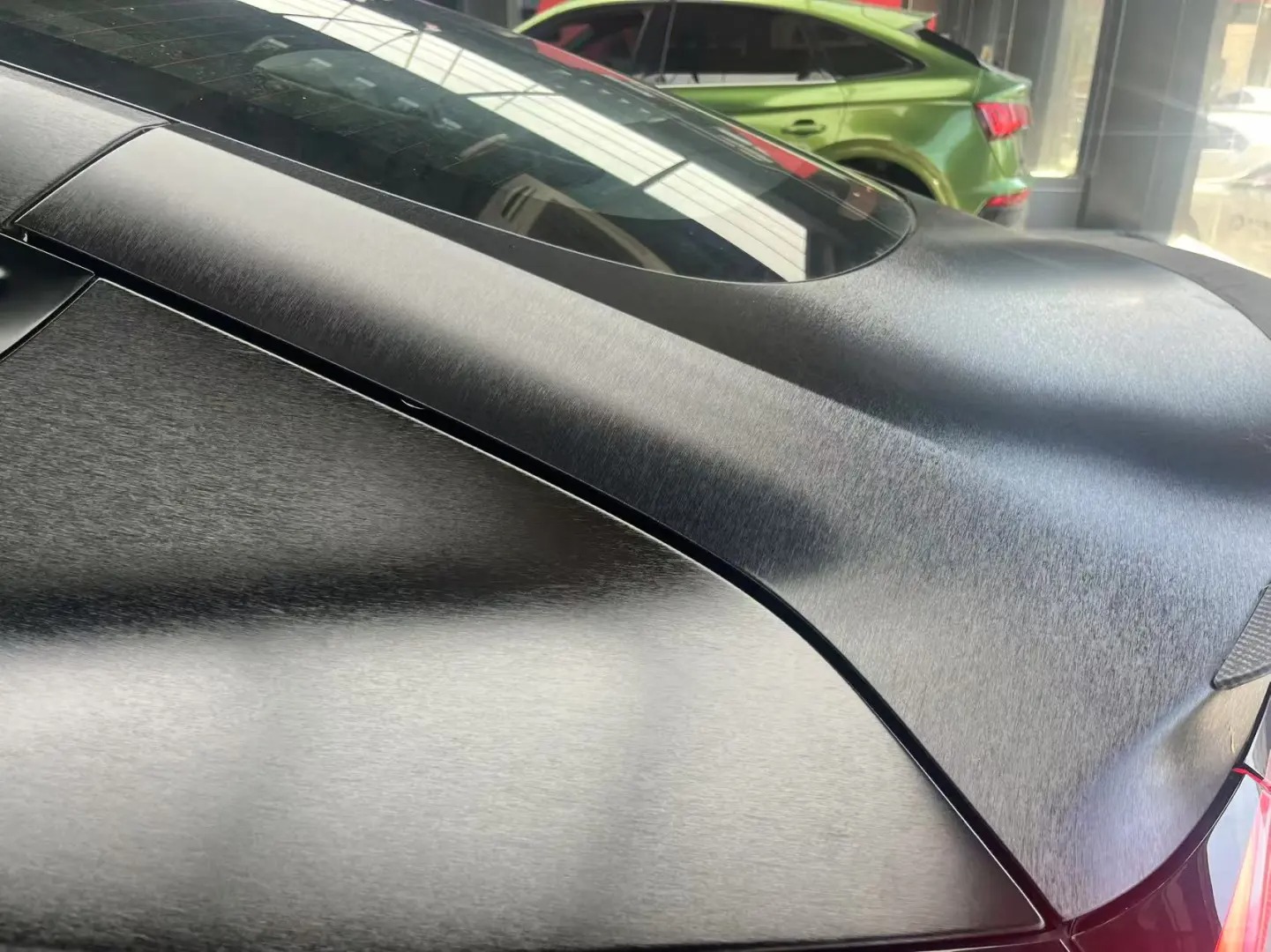 Matte Metallic Brushed Black Car Vinyl Wrap review gyuf 01