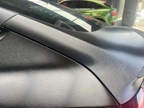 Matte Metallic Brushed Black Car Vinyl Wrap review 