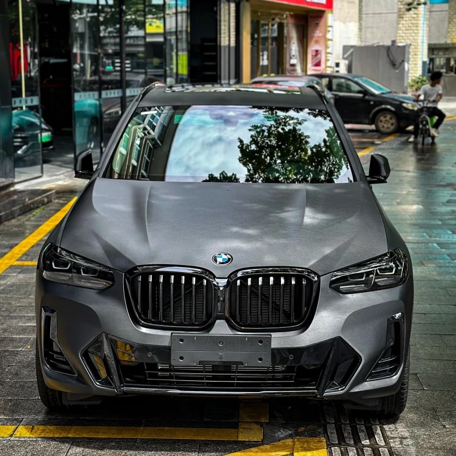 Matte Metallic Brushed Black Car Vinyl Wrap review gyuf 04