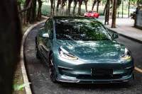 Gloss Metal Paint Fir Green Car Vinyl Wrap review 0