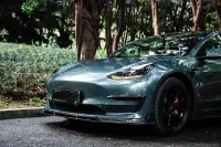 Gloss Metal Paint Fir Green Car Vinyl Wrap review 1
