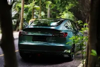 Gloss Metal Paint Fir Green Car Vinyl Wrap review 2