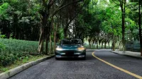Gloss Metal Paint Fir Green Car Vinyl Wrap review 2