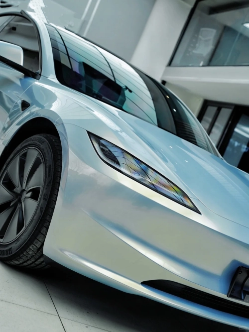 Matte Yuanfeng Blue Charm Gold Car Vinyl Wrap  review 